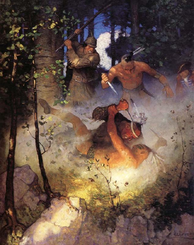 NC Wyeth The Fight in the Forest